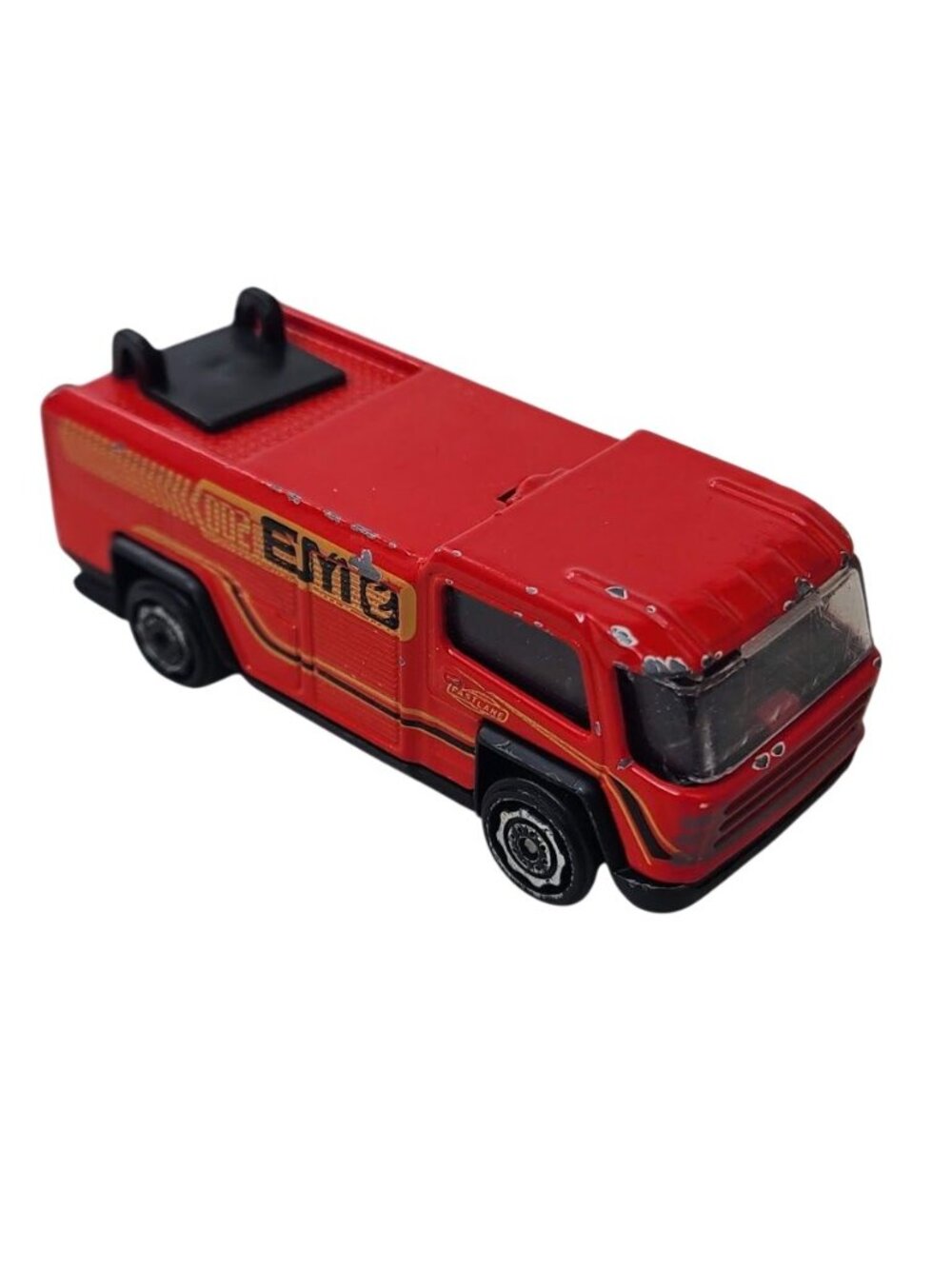 Fast Lane EA-002 Fire Truck Diecast 1:64 Red Rescue Engine Missing Ladder